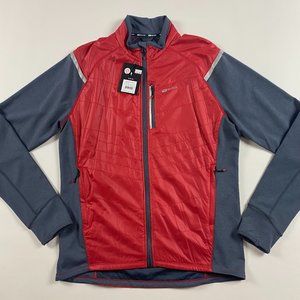 NWT Sugoi Alpha Hybrid Jacket Mens XL Chili Red Polartec
